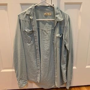 Hollister long sleeve button shirt